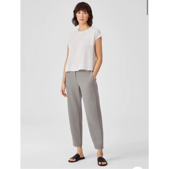 Eileen Fisher Pants - NEW WITH TAGS Eileen Fisher Gray Smoke Tencel Slouchy Ankle Pant Size Medium